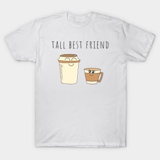 Tall Best Friend Cute Illustration T-Shirt